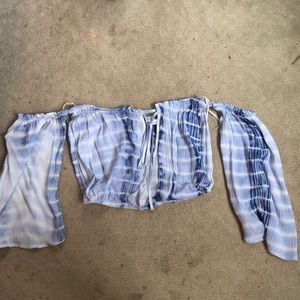 Off the shoulder crop top